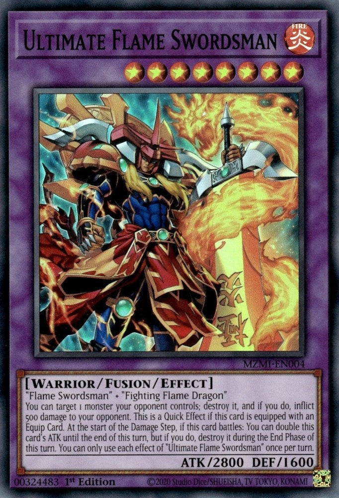 Ultimate Flame Swordsman (MZMI-EN004)  Super Rare