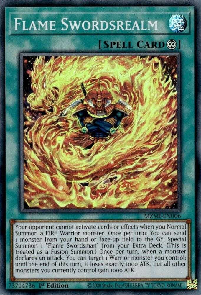 Flame Swordsrealm (MZMI-EN006)  Super Rare