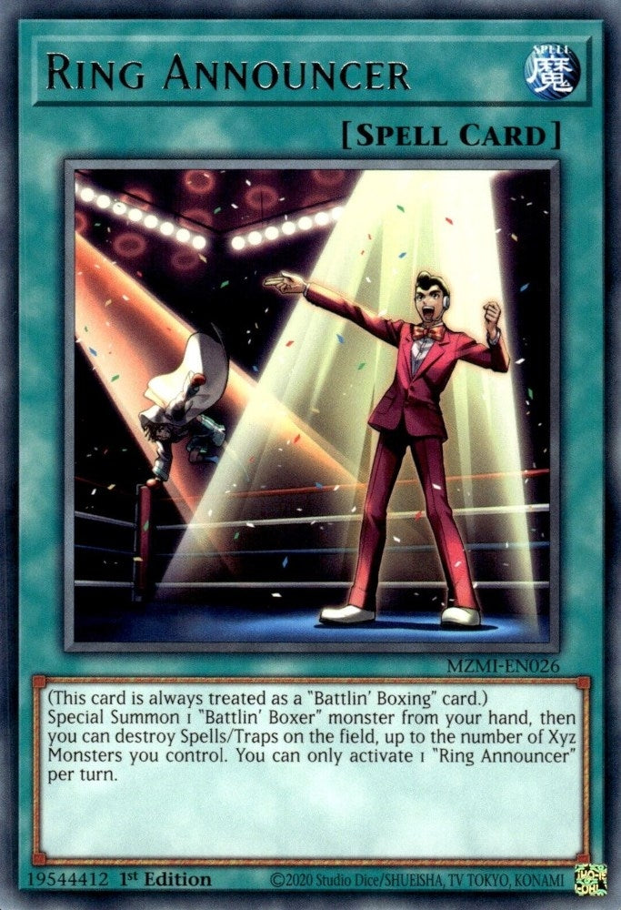 Ring Announcer (MZMI-EN026)  Rare