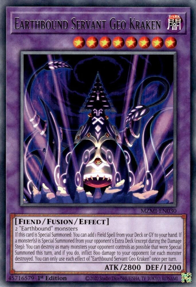 Earthbound Servant Geo Kraken (MZMI-EN030)  Rare