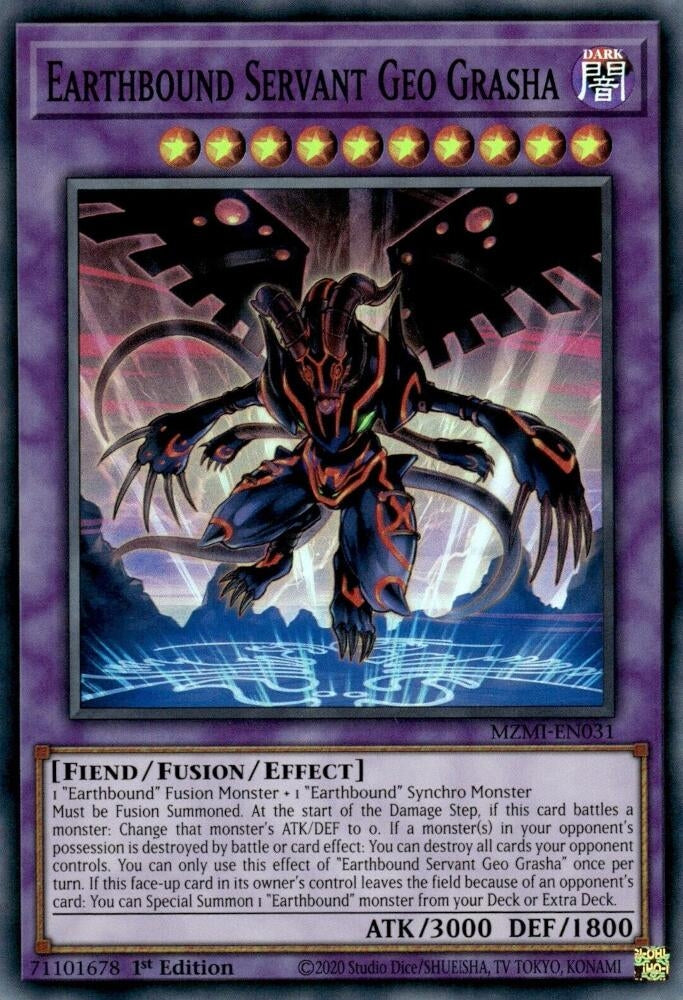 Earthbound Servant Geo Grasha (MZMI-EN031)  Super Rare