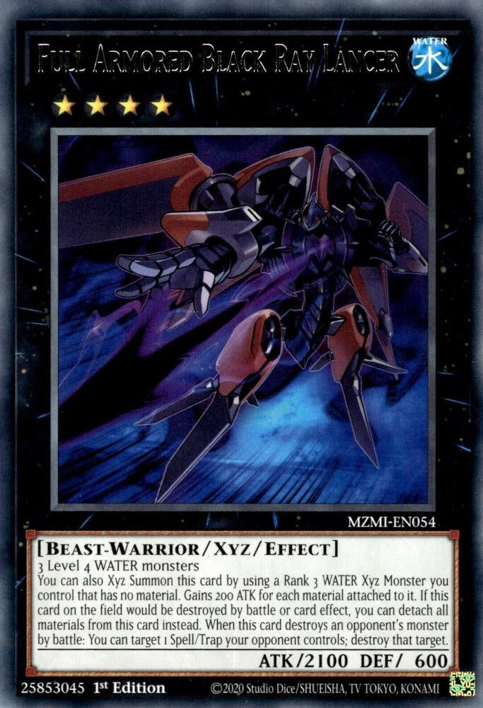 Full Armored Black Ray Lancer (MZMI-EN054)  Rare