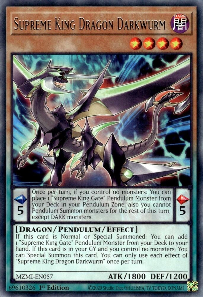 Supreme King Dragon Darkwurm (MZMI-EN057)  Rare