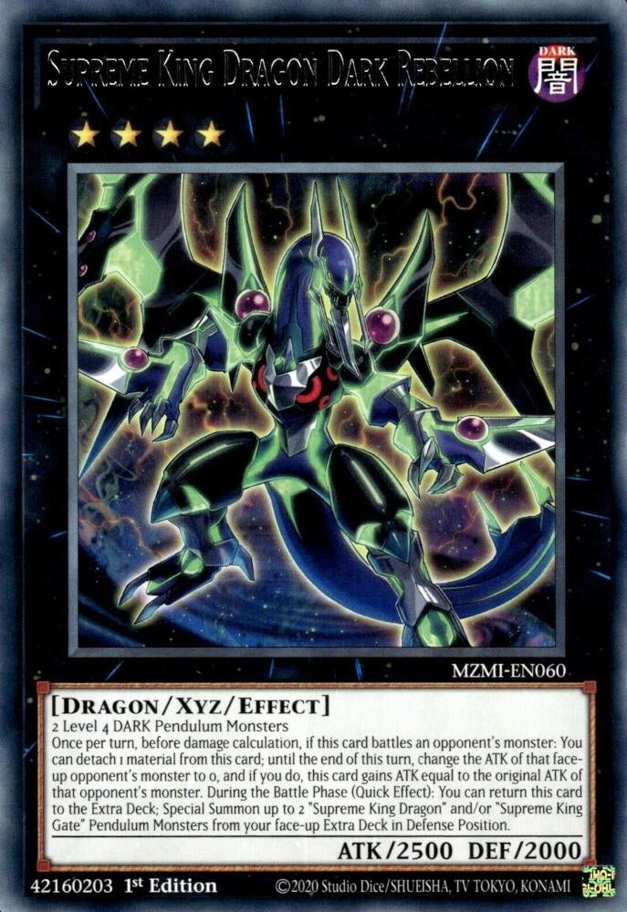 Supreme King Dragon Dark Rebellion (MZMI-EN060)  Rare