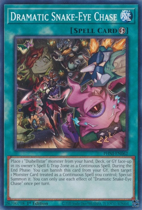 Dramatic Snake-Eye Chase (PHNI-EN062) Common