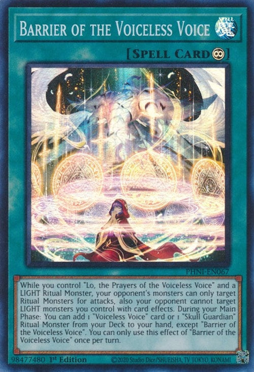 Barrier of the Voiceless Voice (PHNI-EN067) Super Rare