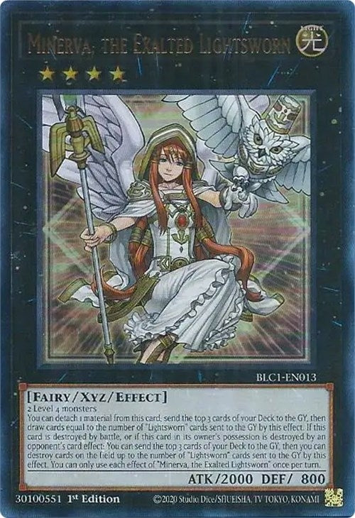 Minerva, the Exalted Lightsworn (BLC1-EN013)  Ultra Rare