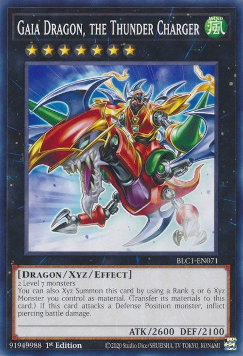 Gaia Dragon, the Thunder Charger (BLC1-EN071)  Common