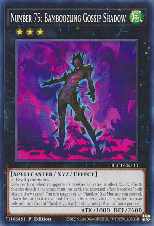 Number 75: Bamboozling Gossip Shadow (BLC1-EN110)  Common