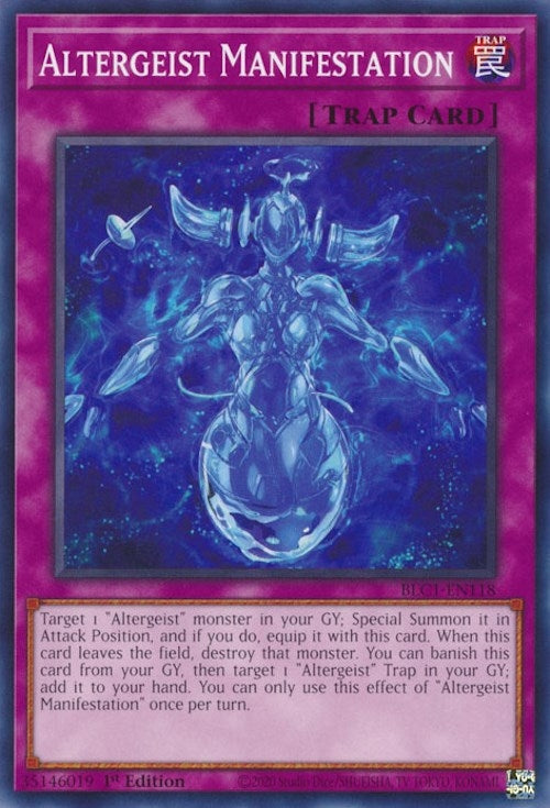 Altergeist Manifestation (BLC1-EN118) (1st Edition)