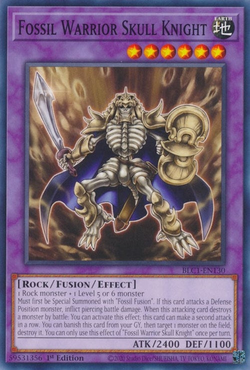 Fossil Warrior Skull Knight (BLC1-EN130)  Common
