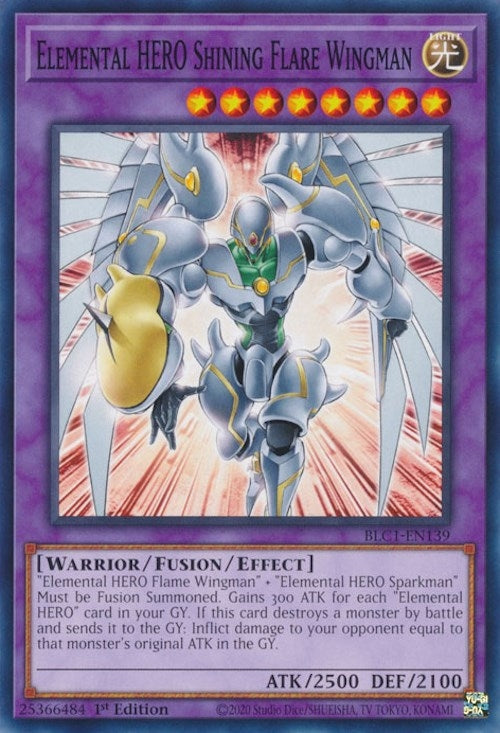 Elemental HERO Shining Flare Wingman (BLC1-EN139)  Common