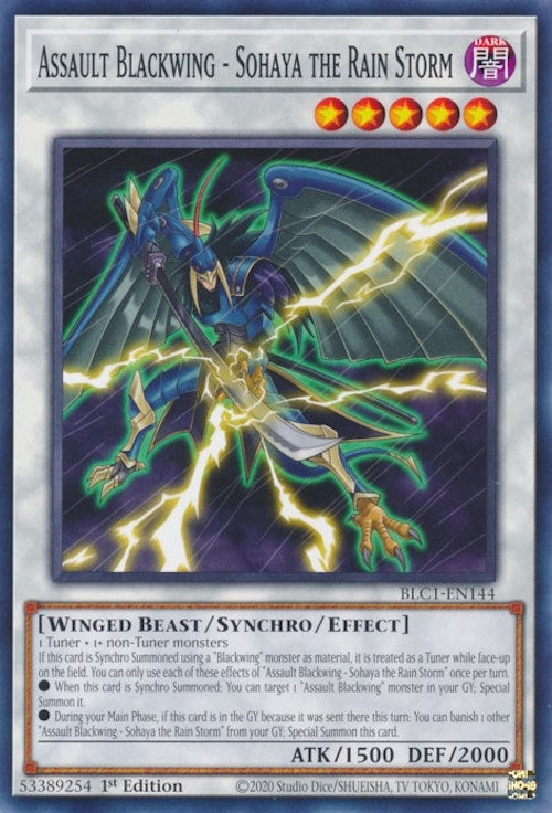 Assault Blackwing - Sohaya the Rain Storm (BLC1-EN144)  Common