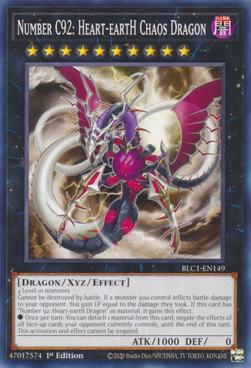 Number C92: Heart-eartH Chaos Dragon (BLC1-EN149)  Common