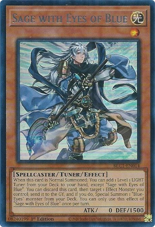 Sage with Eyes of Blue (Silver) (BLC1-EN014)  Ultra Rare