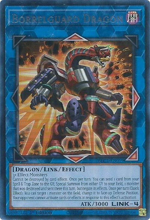 Borrelguard Dragon (Silver) (BLC1-EN019)  Ultra Rare