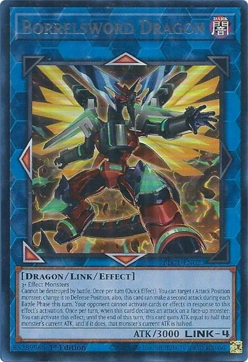 Borrelsword Dragon (Alternate Art) (Silver) (BLC1-EN023)  Ultra Rare