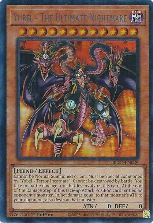 Yubel - The Ultimate Nightmare (Silver) (BLC1-EN029)  Ultra Rare