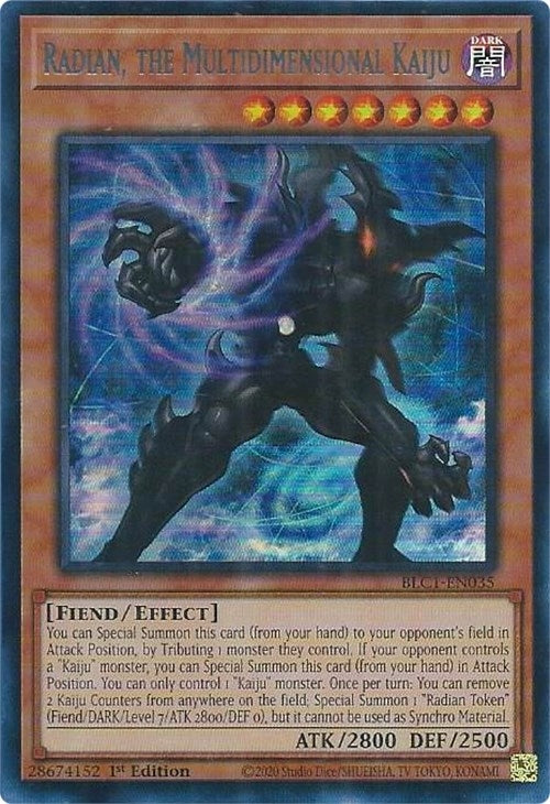 Radian, the Multidimensional Kaiju (Silver) (BLC1-EN035)  Ultra Rare