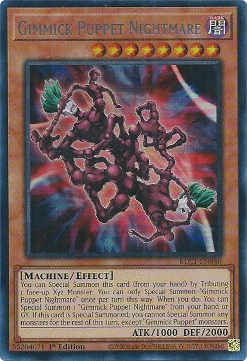 Gimmick Puppet Nightmare (Silver) (BLC1-EN040)  Ultra Rare
