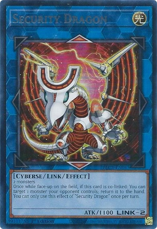 Security Dragon (Silver) (BLC1-EN043)  Ultra Rare