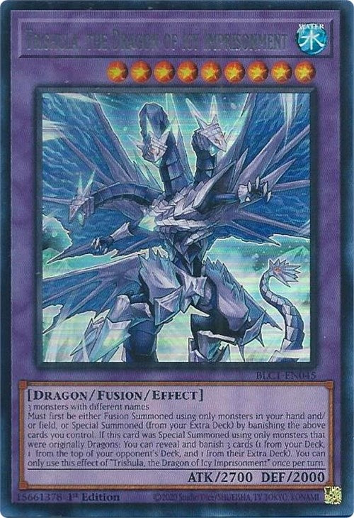 Trishula, the Dragon of Icy Imprisonment (Silver) (BLC1-EN045)  Ultra Rare