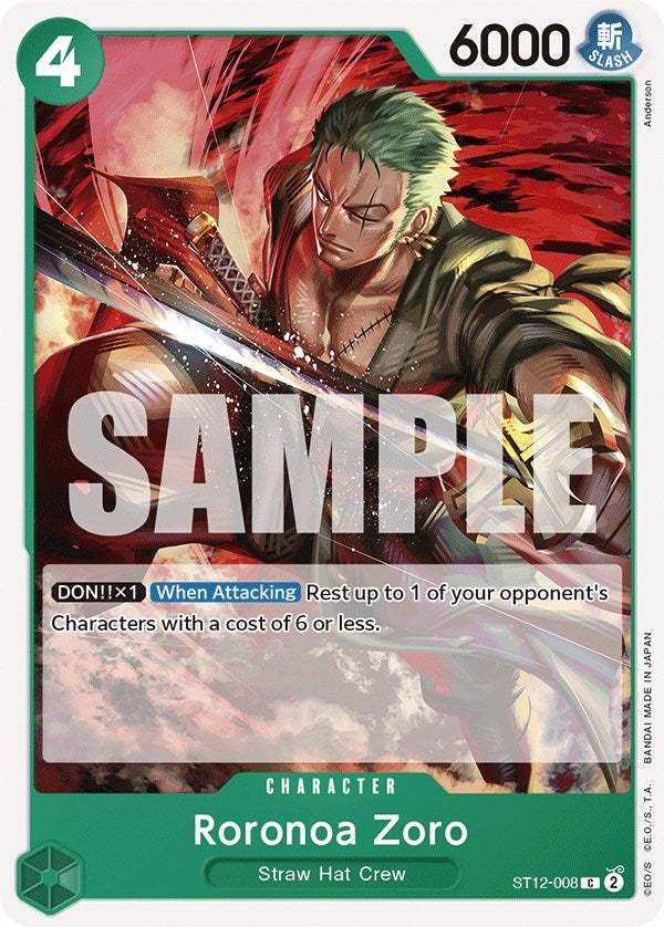 (ST12-008) Roronoa Zoro - Common