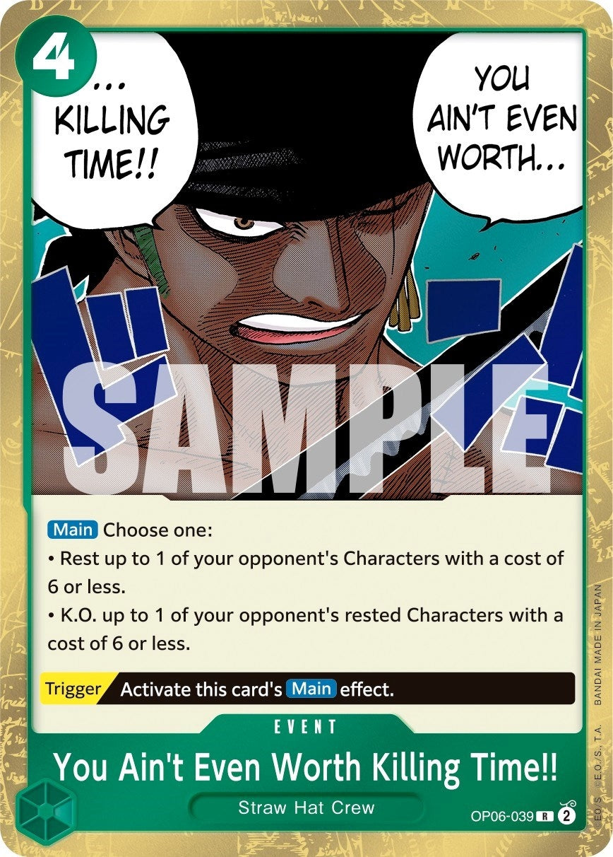 (OP06-039) You Ain't Even Worth Killing Time!! - Rare