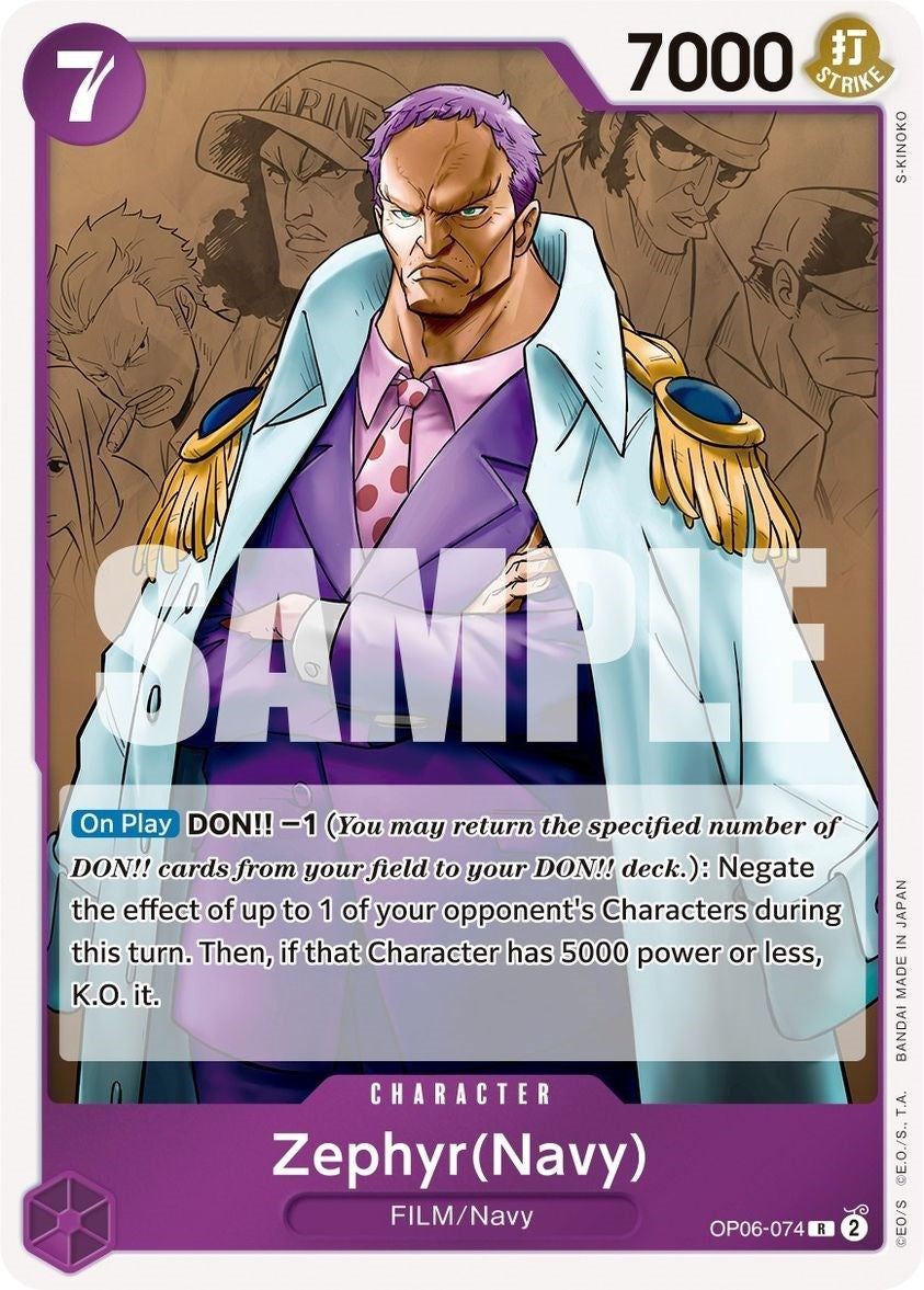 (OP06-074) Zephyr (Navy) - Rare