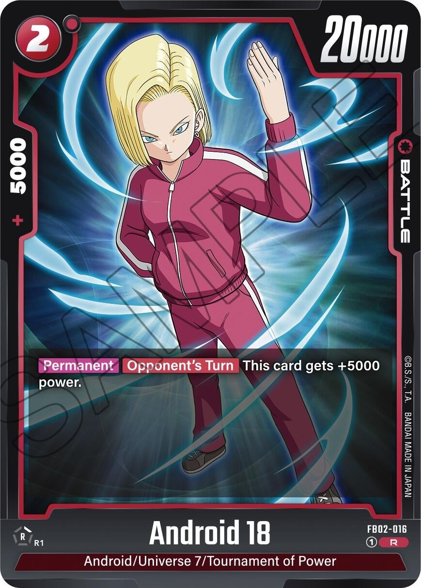 (FB02-016) Android 18 - Rare