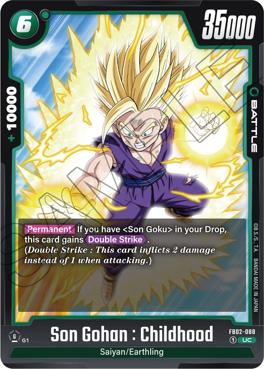 (FB02-088) Son Gohan : Childhood - Uncommon
