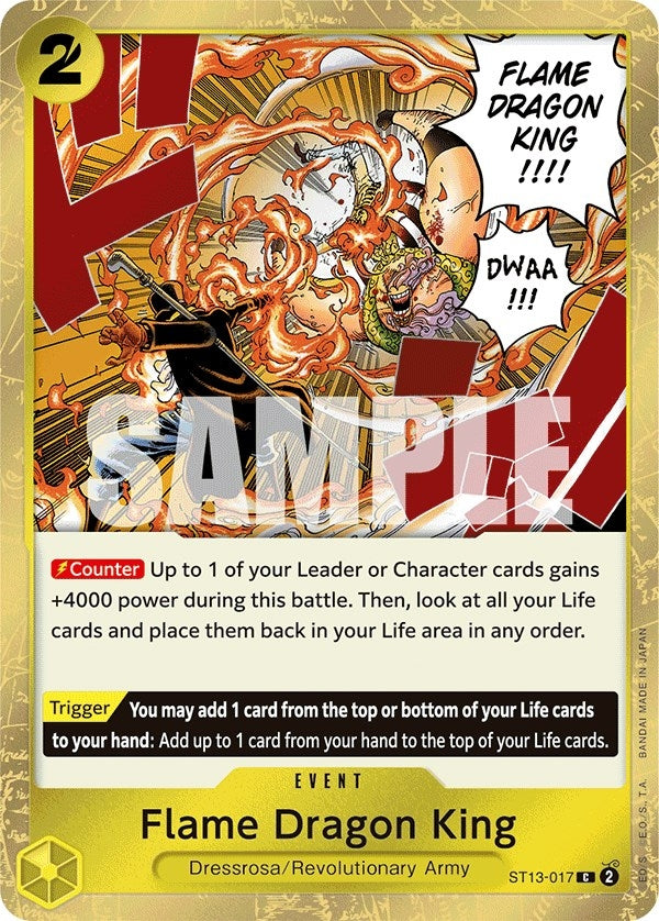 (ST13-017) Flame Dragon King - Common