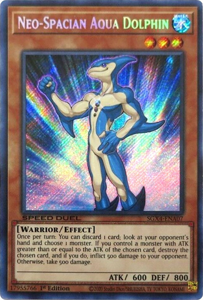 Neo-Spacian Aqua Dolphin  (SGX4-ENA07)  Secret Rare