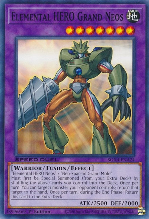 Elemental HERO Grand Neos (SGX4-ENA24)  Common