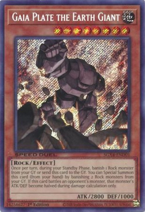 Gaia Plate the Earth Giant  (SGX4-END01)  Secret Rare