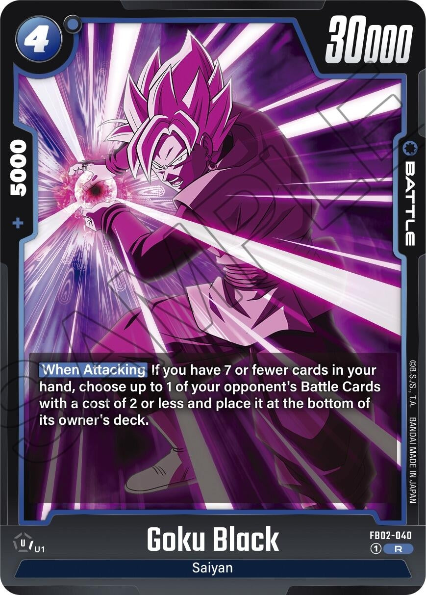 (FB02-040) Goku Black - Rare