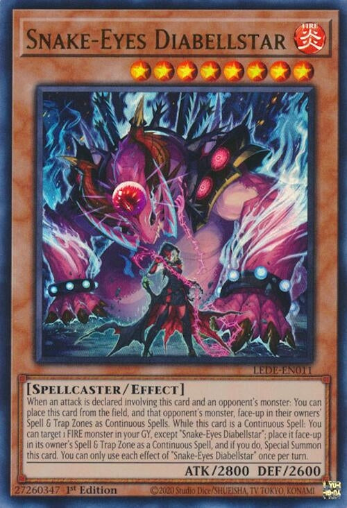 Snake-Eyes Diabellstar (LEDE-EN011)  Ultra Rare