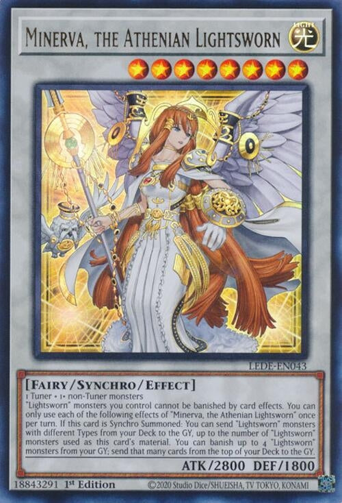 Minerva, the Athenian Lightsworn (LEDE-EN043)  Ultra Rare