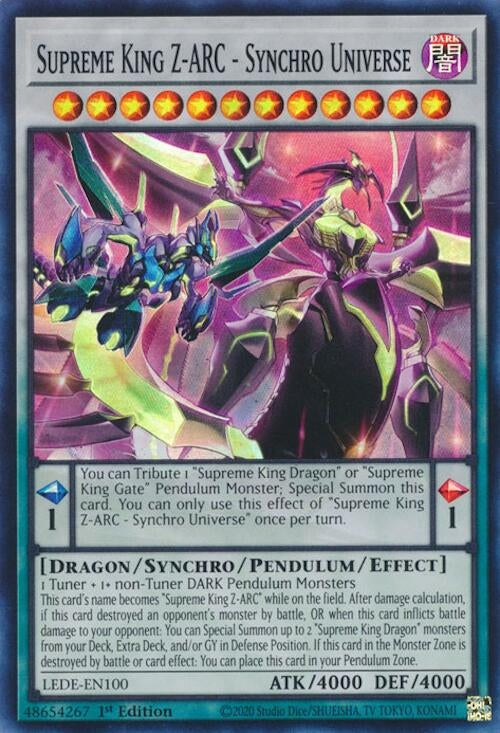 Supreme King Z-ARC - Synchro Universe (LEDE-EN100)  Super Rare