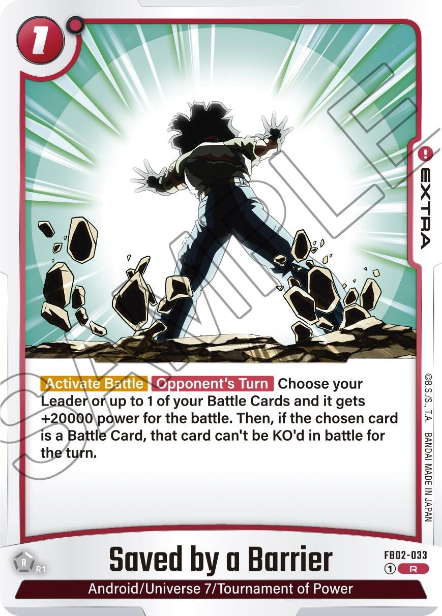(FB02-033) Saved by a Barrier - Rare