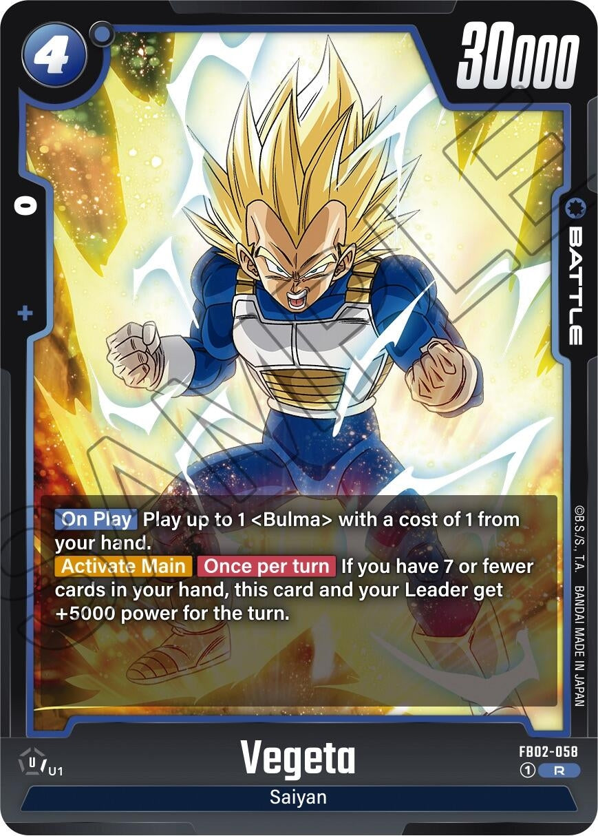 (FB02-058) Vegeta - Rare