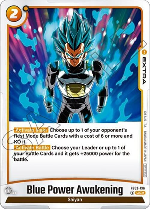 (FB02-136) Blue Power Awakening (Tournament Pack 02) - Uncommon