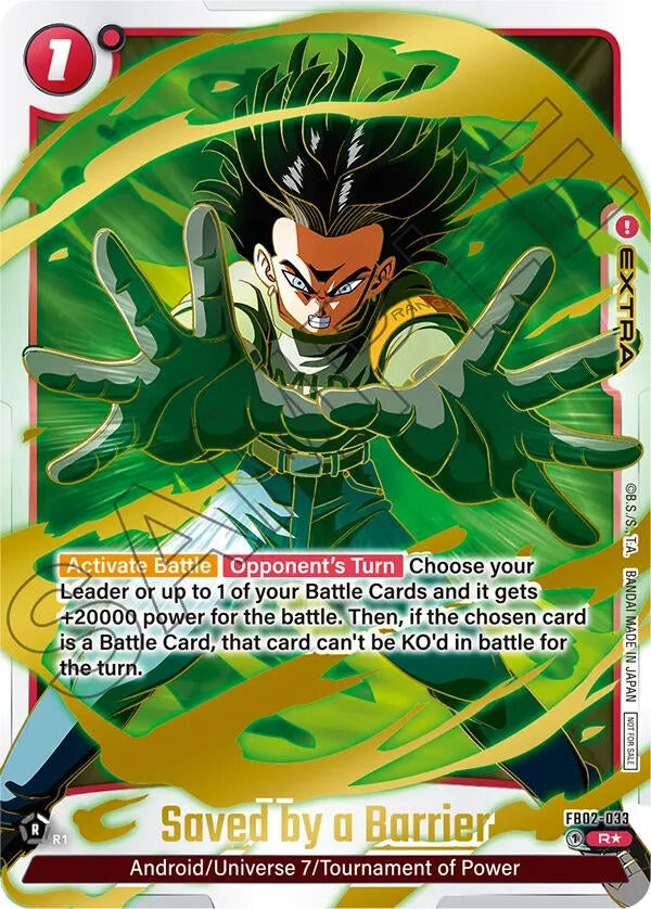 (FB02-033) Saved by a Barrier (Championship Pack 01) (Gold) - Rare