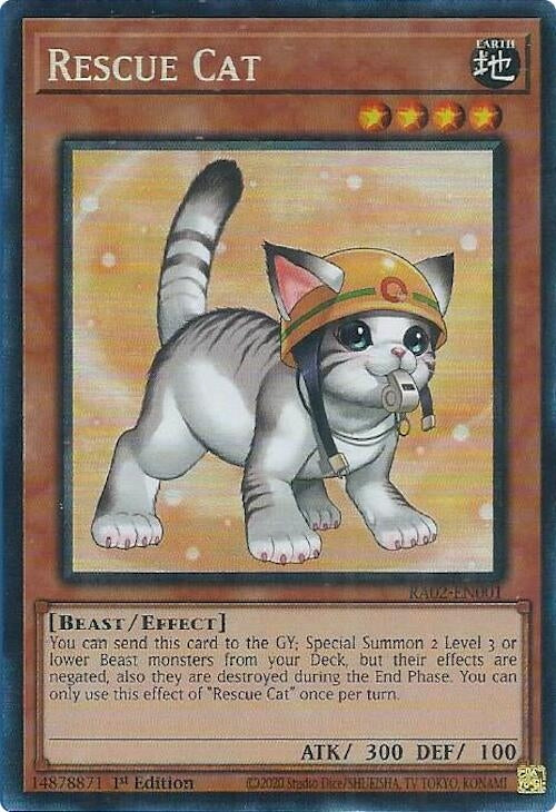 Rescue Cat (Alternate Art) (PCR) (RA02-EN001)