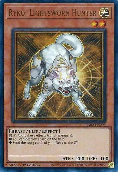 Ryko, Lightsworn Hunter  (RA02-EN003)  Ultra Rare