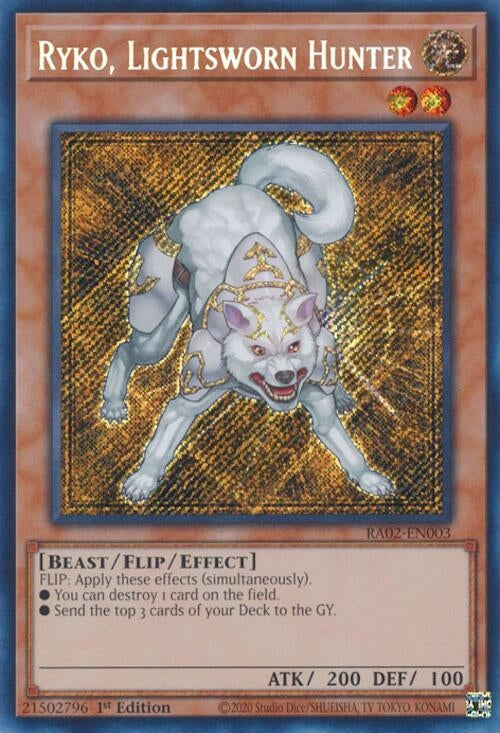 Ryko, Lightsworn Hunter  (RA02-EN003)  Secret Rare