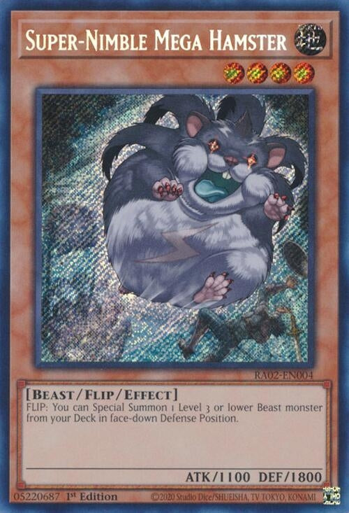 Super-Nimble Mega Hamster  (RA02-EN004)  Secret Rare