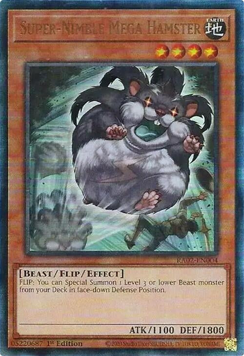 Super-Nimble Mega Hamster  (RA02-EN004)  Prismatic Ultimate Rare