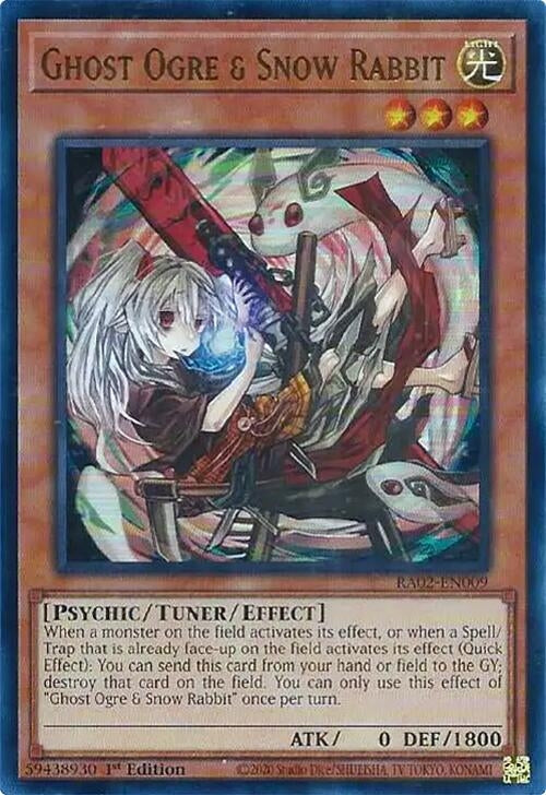 Ghost Ogre & Snow Rabbit (Alternate Art)  (RA02-EN009)  Ultra Rare