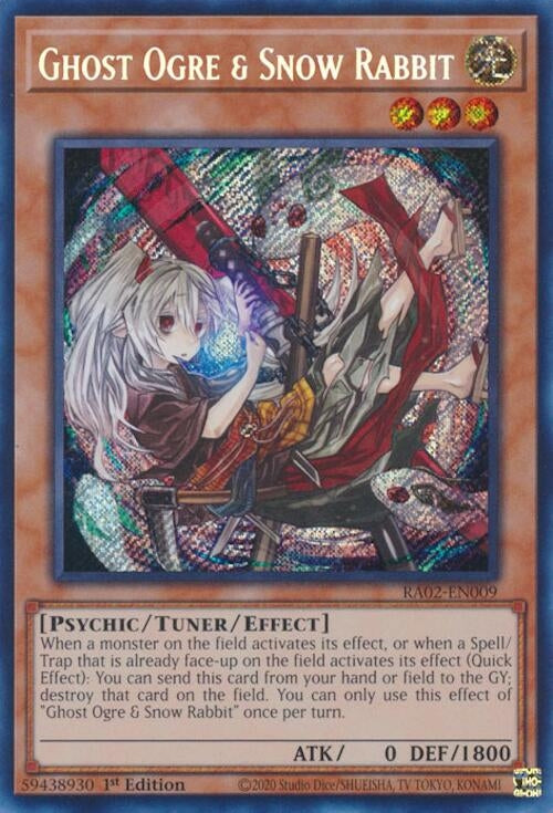Ghost Ogre & Snow Rabbit (Alternate Art)  (RA02-EN009)  Secret Rare